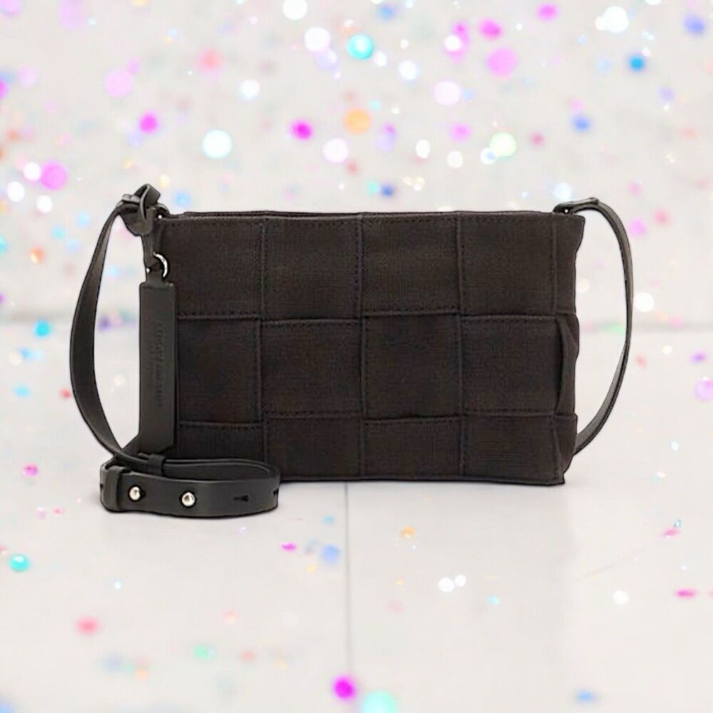Lucky Brand Anae Canvas Crossbody in Black New With Tags